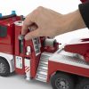 Camião dos Bombeiros Scania Bruder com Escada, Bomba de Água com módulo de luz e som!