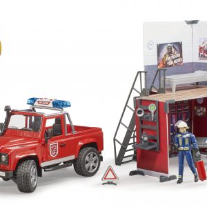 Bruder Quartel de bombeiros bworld com Land Rover Defender