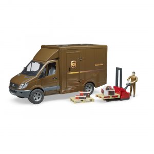 Bruder Mercedes Sprinter UPS com condutor e acessórios