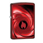 Zippo Red Swirl Design Lighter