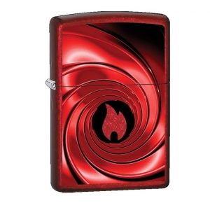 Zippo Red Swirl Design Lighter