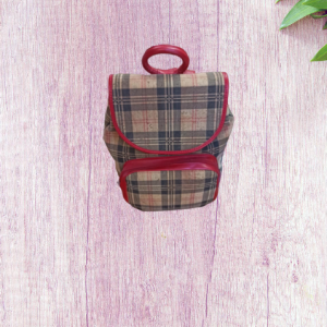Mochila Senhora Cortiça xadrez