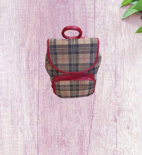 Mochila Senhora Cortiça xadrez Mochila Senhora Cortiça xadrez