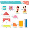Conjunto de 40 blocos de madeira Disney Mickey e Minnie